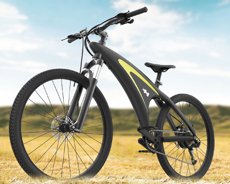 Bicicleta el&eacute;ctrica h&iacute;brida de monta&ntilde;a Q5 de 27,5 pulgadas, 650 W, 100 km de autonom&iacute;a y 9 velocidades